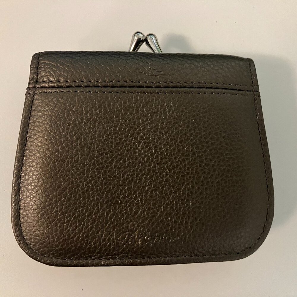 Brighton Dark Leather Wallet with Ornate Pattern - Picture 3 of 10